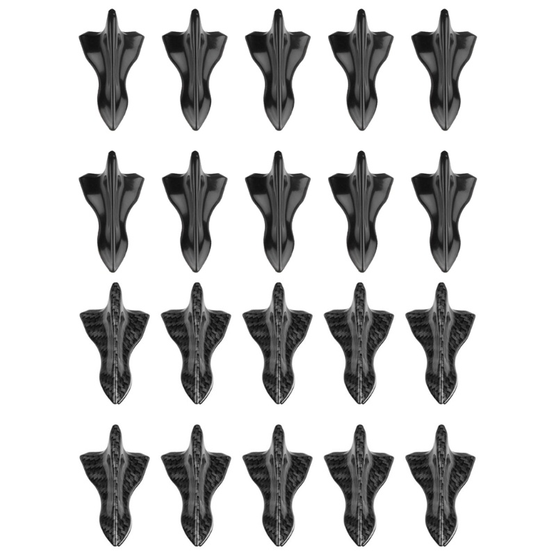 10 Miếng Dán Màu Đen Trang Trí Mui Xe Hơi