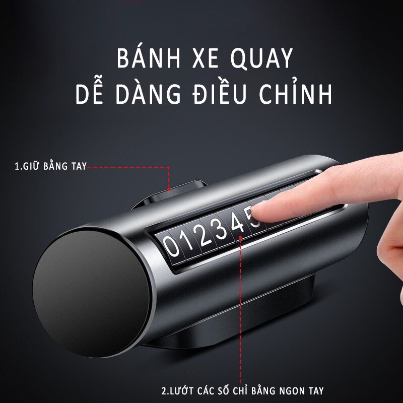 Bảng Ghi Số Điện Thoại Dạng Con Lăn Bằng Hợp Kim Cao Cấp Dành Cho Xe Ô Tô