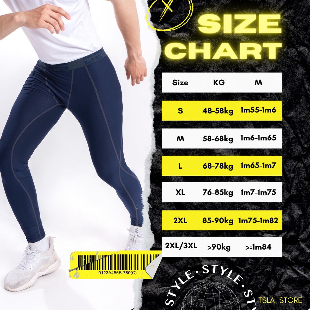 Quần giữa nhiệt nam legging dài chất poly nhẹ thoáng khí co giãn 4 chiều ôm body bó cơ chạy bộ fitness work out DEL1005