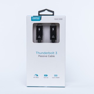 Dây cáp CHOETECH USB-C ra USB-C chuẩn Thunderbolt 3 - A3008 (Tất cả các sản phẩm di động/iPad/Macbook)