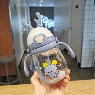 ✔️ bình nước cho bé, bình đựng nước đi học cho trẻ cực xinh / bình có tay cầm và dây đeo cute, dung tích 350ml