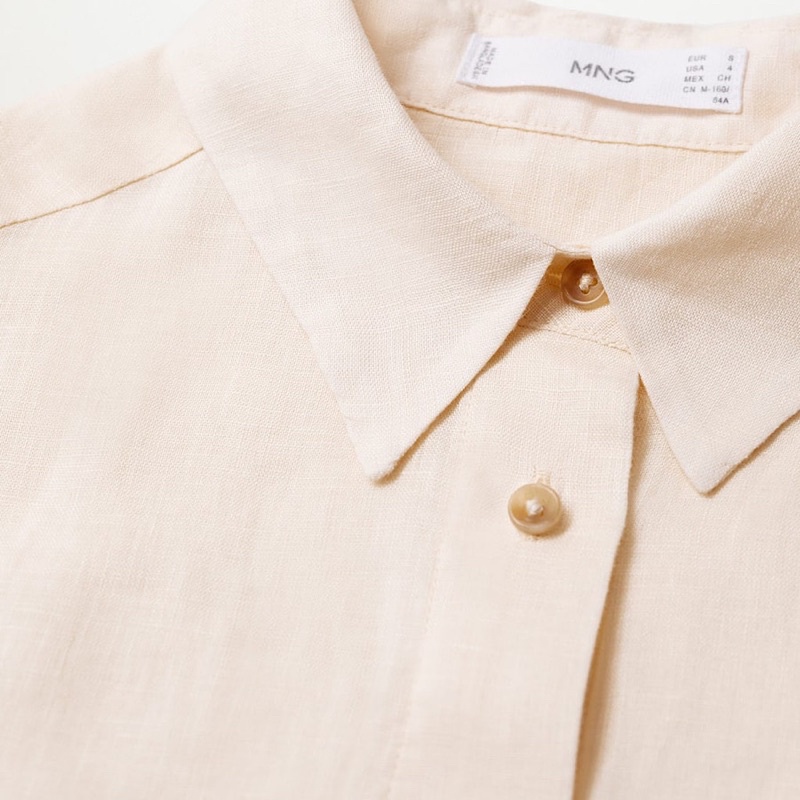 Áo Sơ mi Nữ Công Sở Vải Linen Mango Auth