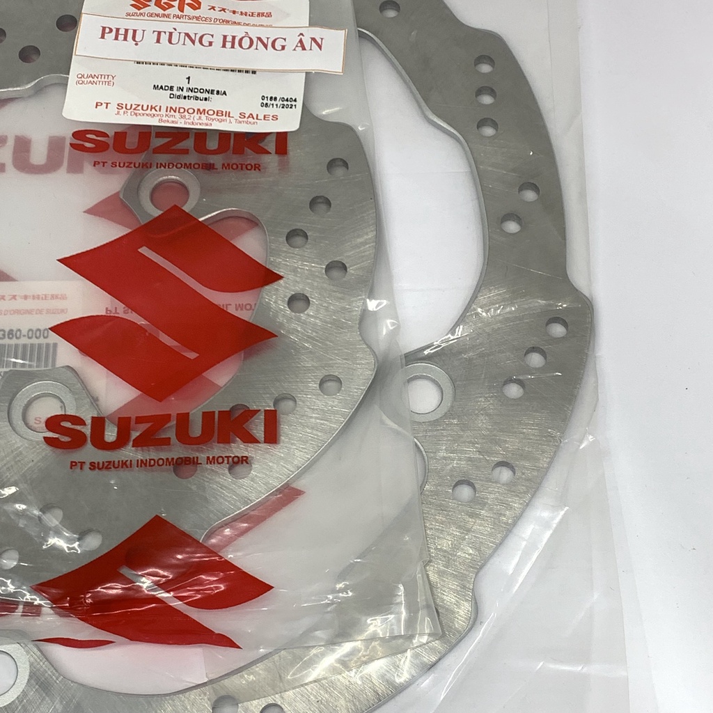 Bộ đĩa thắng  Raider Fi, Satria Fi, GSX 150, Bandit 150 nhập khẩu chính hãng Suzuki Indonesia - PT HỒNG ÂN