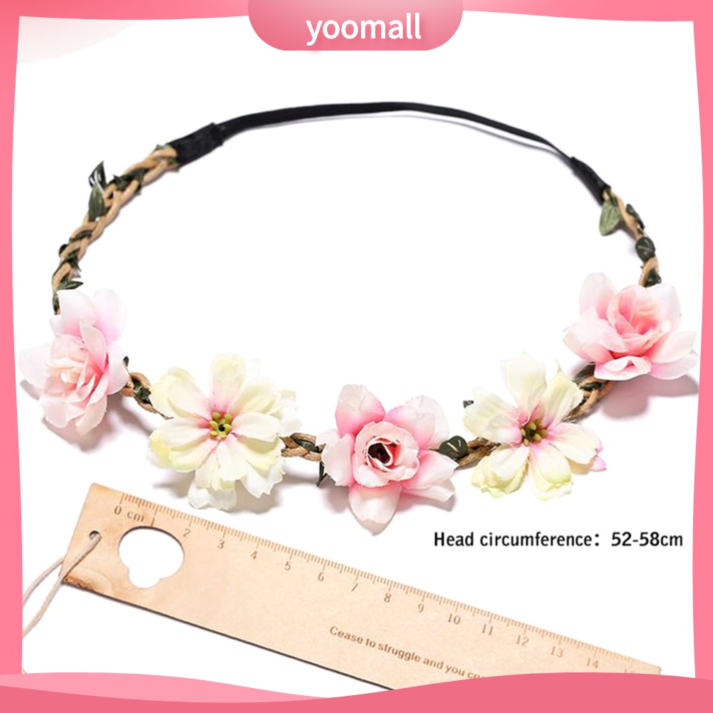 Vòng Hoa Nhân Tạo Đội Đầu Thời Trang Dành Cho Cô Dâu