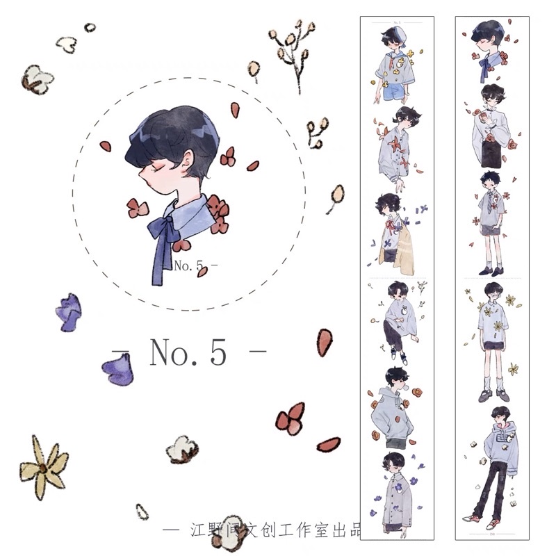 5 mẫu băng dính washi tape nhân vật của Enoma Studio