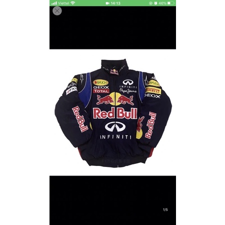 Áo khoác redbull kiểu đua xe F1 varsity unisex, bomber chất oversize (hàng order không có sẵn)