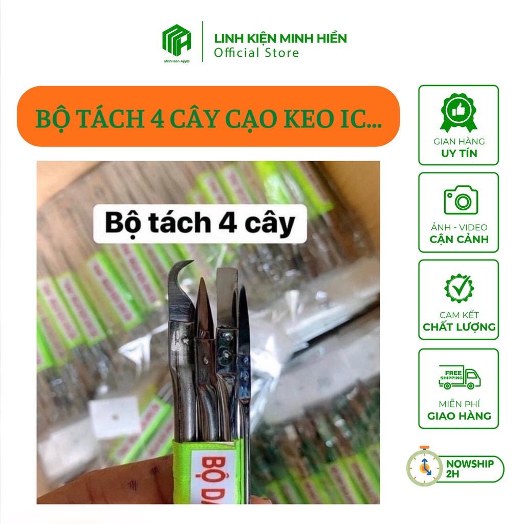 Bộ dao inox đa năng tháo điện thoại cạo keo ic