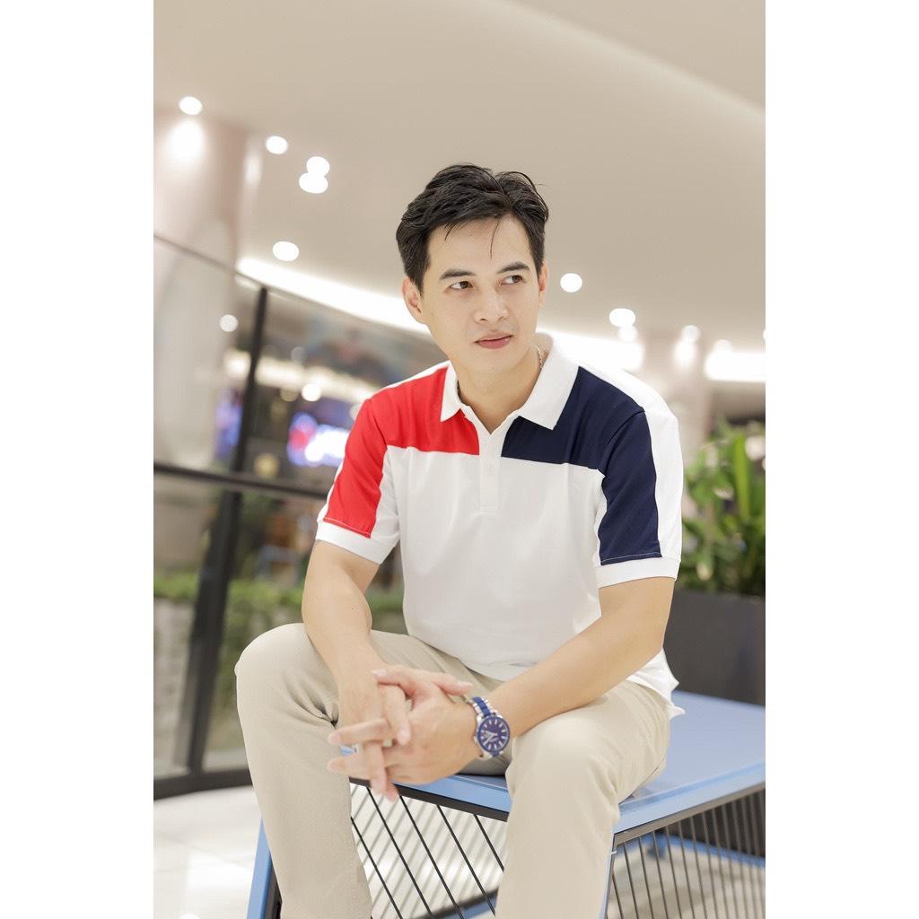 Áo Thun Polo Nam Có Cổ Vải Cá Sấu Cao Cấp Sang Trọng Đẹp Trơn Trắng Phối màu trung tính Hàng VNXK Shalla K991