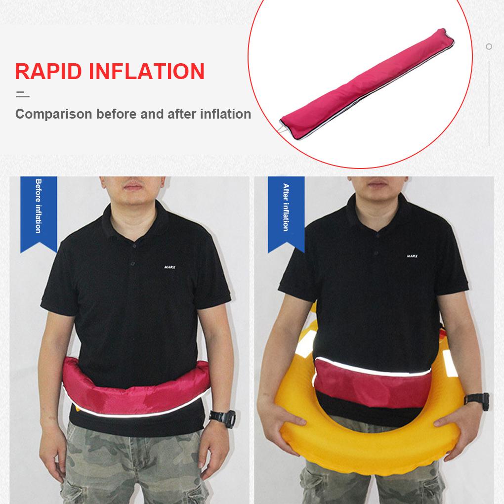 (runbu) Phao Cứu Sinh Thắt Lưng Có Khóa Điều Chỉnh Được Chống Thấm Nước Nhỏ Gọn Nhanh Chóng