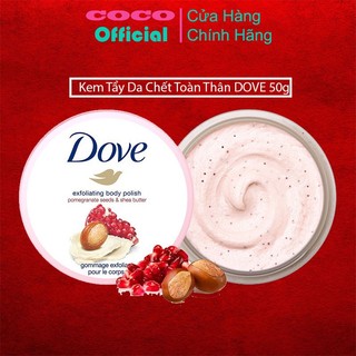 1 hũ lẻ kem tẩy da chết toàn thân dove 50g