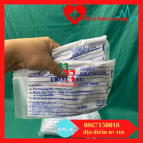 [GIẢM GIÁ] Túi đựng nước tiểu van ngang( túi 10 cái)