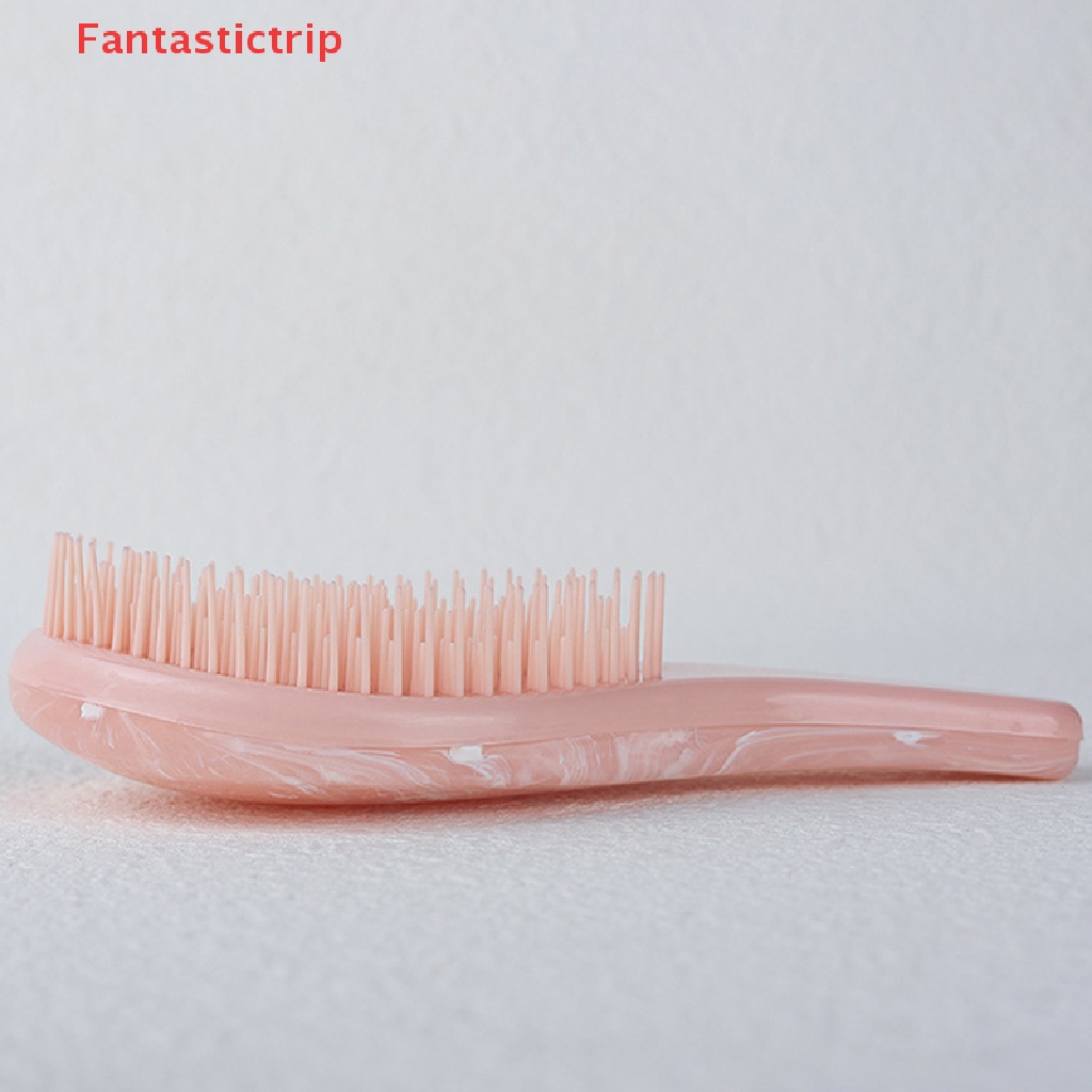 Lược Chải Tóc Mát Xa Da Đầu Chống Tĩnh Điện Họa Tiết Đá Hoa Cương Fantastictrip