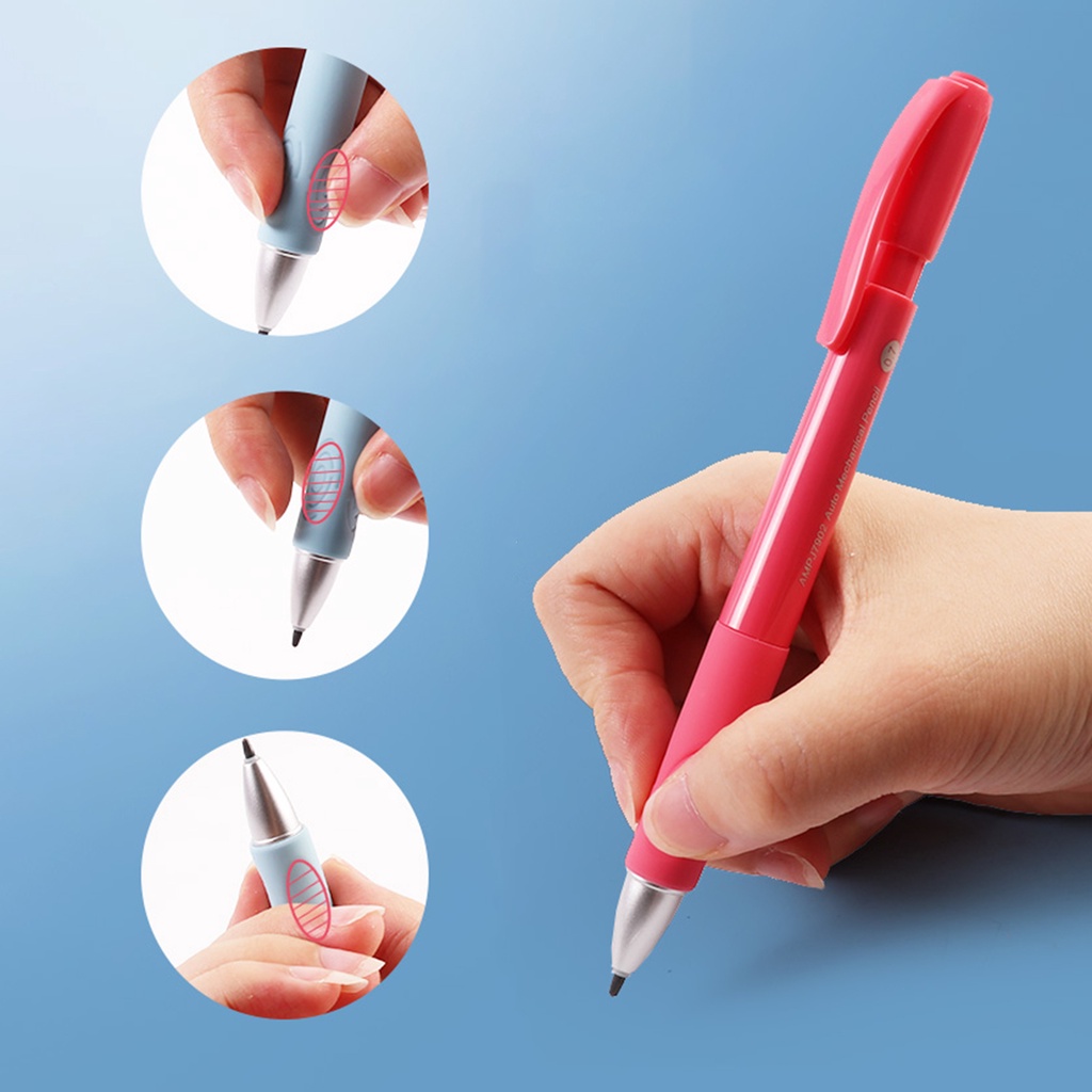 Bút Chì Bấm 0.5mm 0.7mm 2B Hiệu Chỉnh Tư Thế