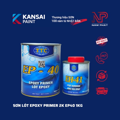 Sơn lót Epoxy Primer 2k EP-40 1kg