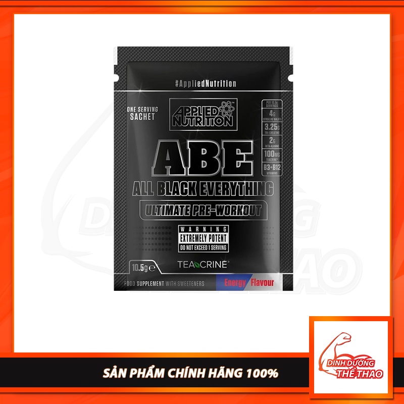 COMBO 5 SAMPLE APPLIED NUTRITION ABE PRE WORKOUT 1SER Gói Thử 1 lần dùng11