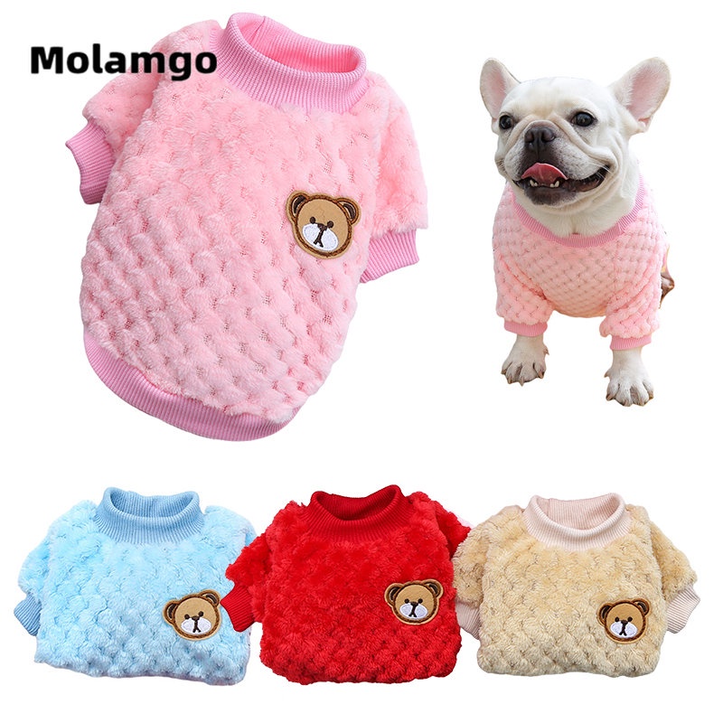 Áo Khoác Giữ Ấm Mùa Đông Thêu Họa Tiết Gấu Bông Dành Cho Cún Cưng Cỡ Nhỏ / Chihuahua Shih Tzu