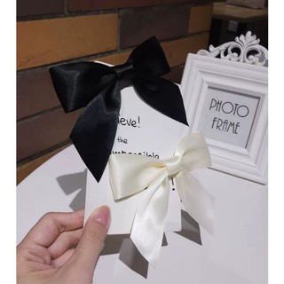 Kẹp nơ lụa có đuôi xinh