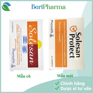 ✅ Pharmalife Viên Uống Chống Nắng Nội Sinh, Làm Sáng Da, Hỗ Trợ Da Nám Sạm Solesan Protect 30 Viên