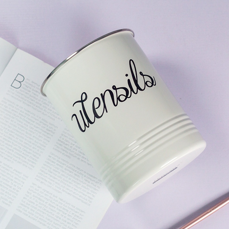 Nhà bếp Dụng cụ nấu ăn Người giữ đồ dùng nhà bếp Đồ dùng phẳng Người tổ chức Trang trại Trang trí nội thất Đồ dùng Caddy-White