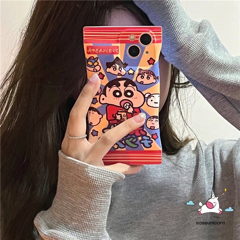 Ốp Điện Thoại TPU Mềm Hình Cậu Bé Bút Chì Cho iPhone 11 14 12 13 Pro Max XR X Xs Max 8 7 6 6s Plus SE 2020