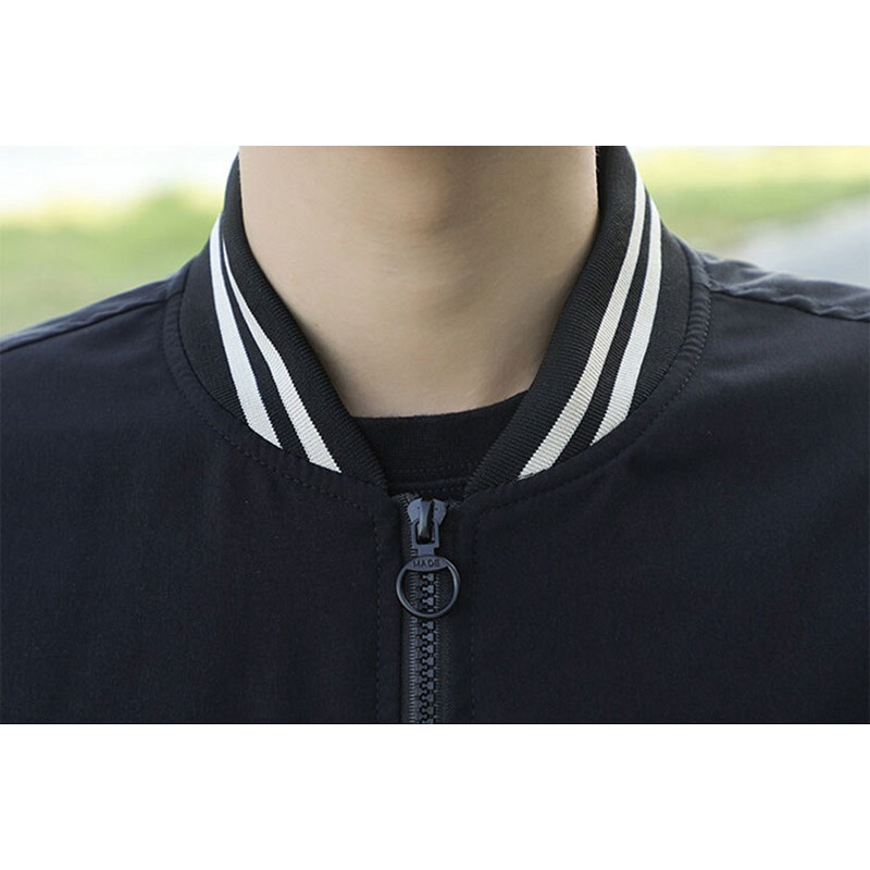 Áo Khoác Bomber Dáng Rộng Thời Trang Hàn Quốc Cá Tính Cho Nam