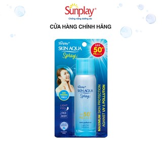 Xịt chống nắng kháng bụi Sunplay Skin Aqua Anti Pollution Spray SPF50+ PA++++ 50g (date 11/2022)
