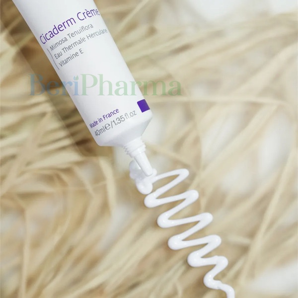 ✅ Ivatherm Kem Dưỡng Tái Tạo Da, Làm Lành Tổn Thương, Ngăn Sẹo Cicaderm Cream 40ml