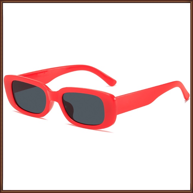 Kính Mát Gọng Vuông Nhỏ Chống Tia Uv Thời Trang Cho Nam Nữ