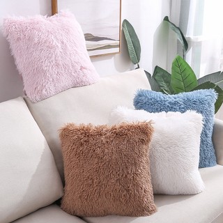 Gối ghế sofa vỏ gối bằng lông có cho ghế sofa gối lông