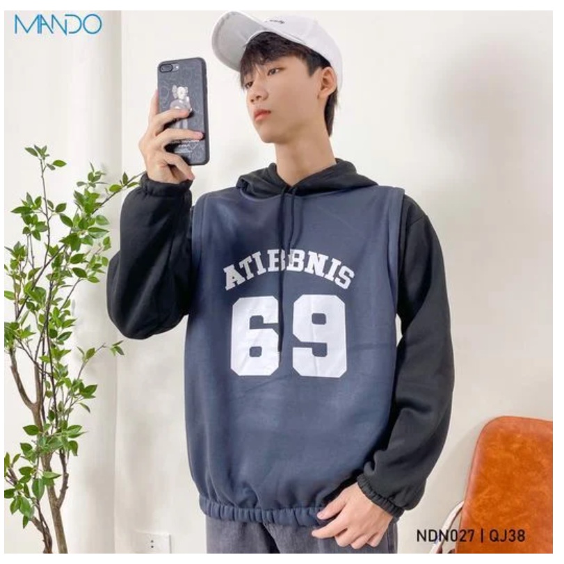 Áo Hoodie Họa In Số 69