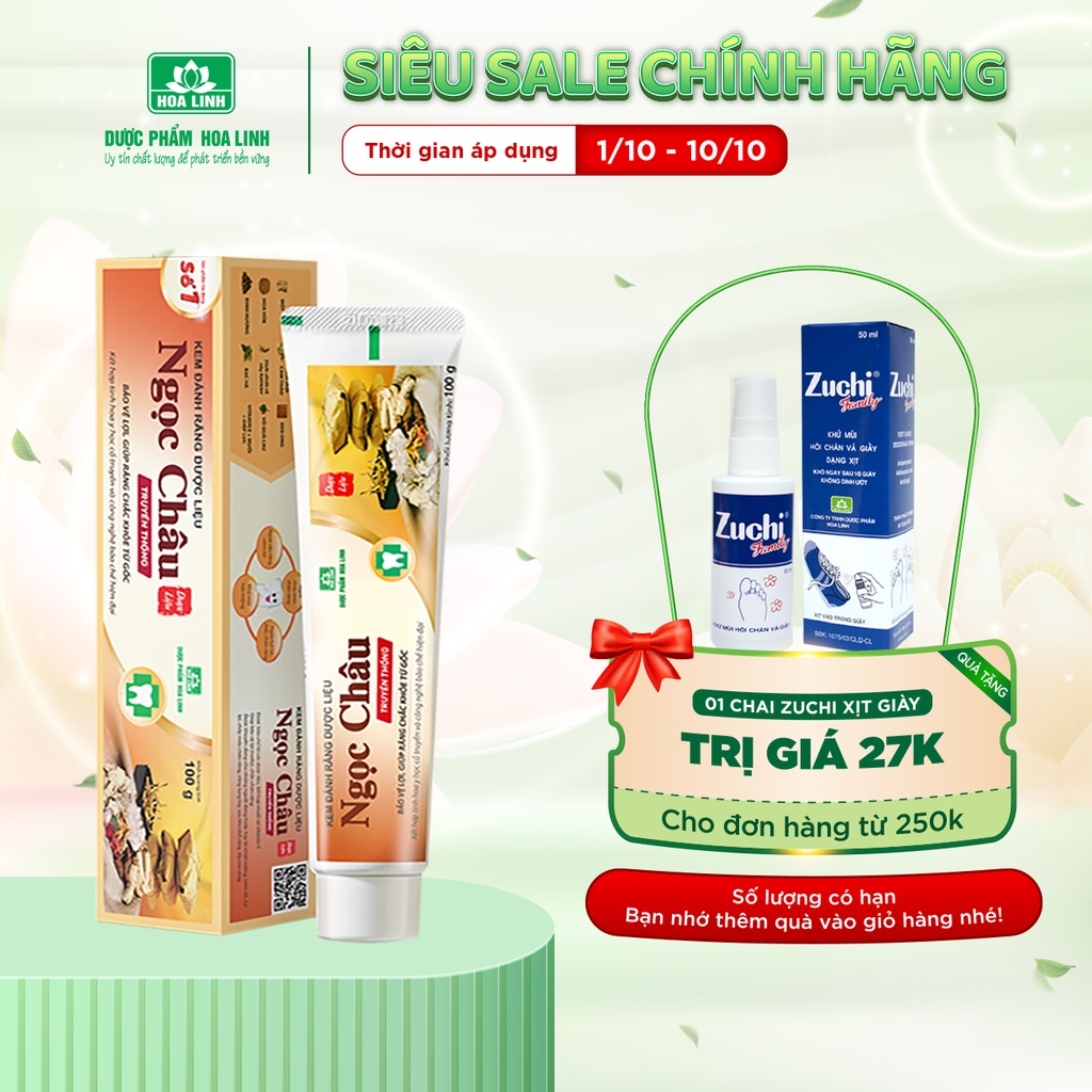 Kem đánh răng dược liệu Ngọc Châu 100g