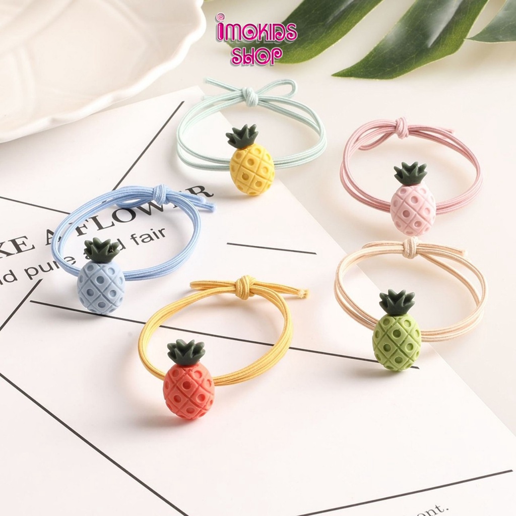 Dây cột tóc bé gái nhiều màu, dây thun buộc tóc nữ Hàn Quốc