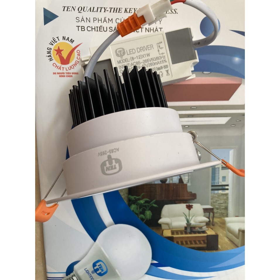 Đèn âm trần COB xoay góc