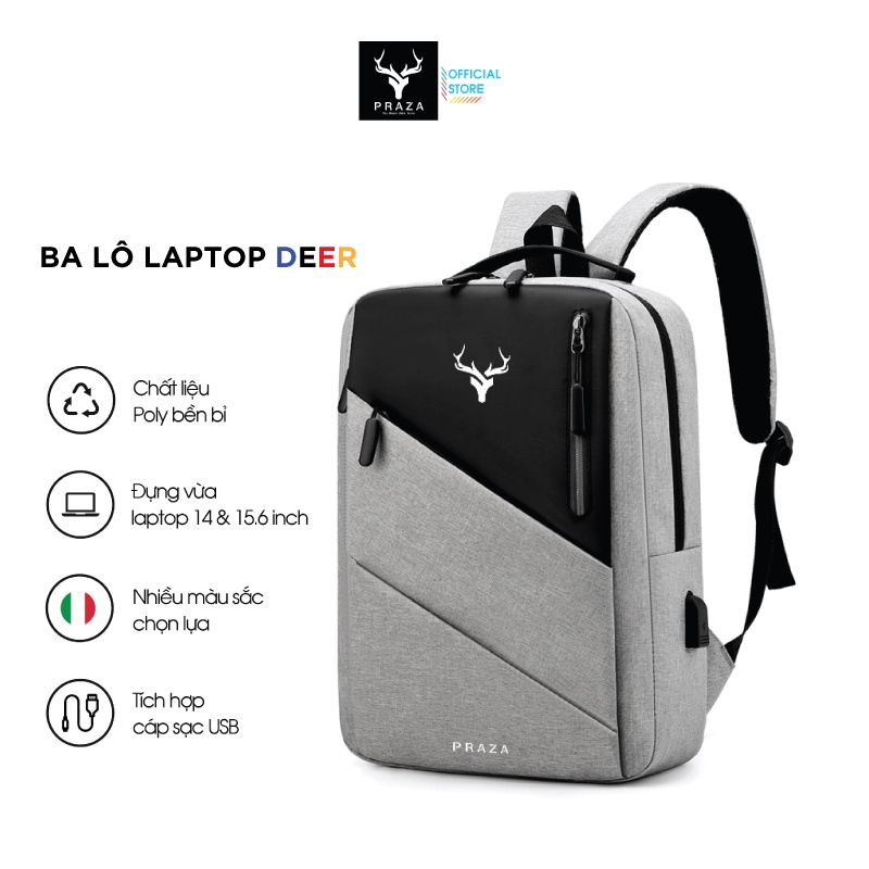 Balo Laptop Đựng Vừa Laptop 15.6 inch Praza Deer - BLS0190