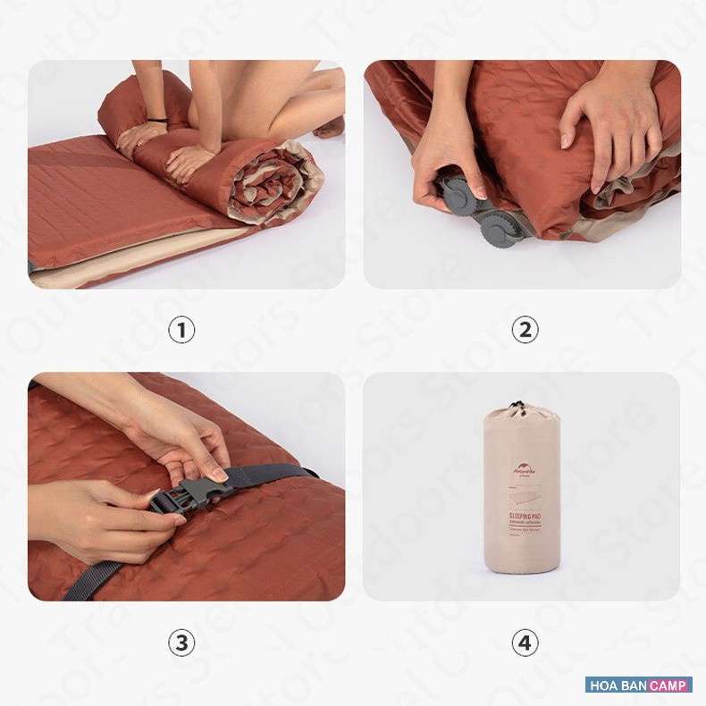 Đệm Đơn Tự Bơm Hơi NatureHike NH21FCD11 | 6cm