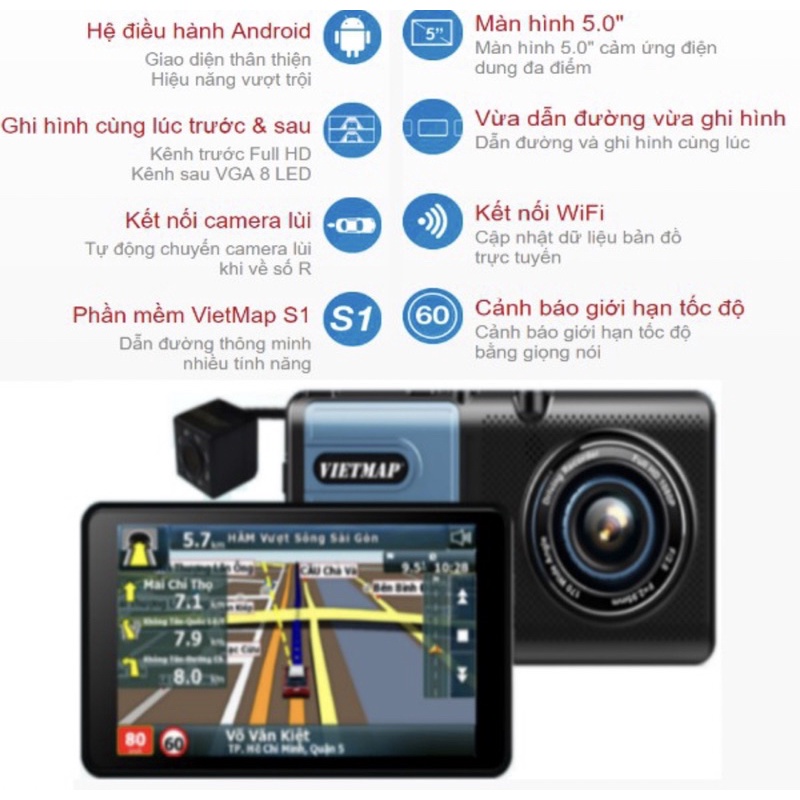 Camera hành trình Vietmap A50 chính hãng