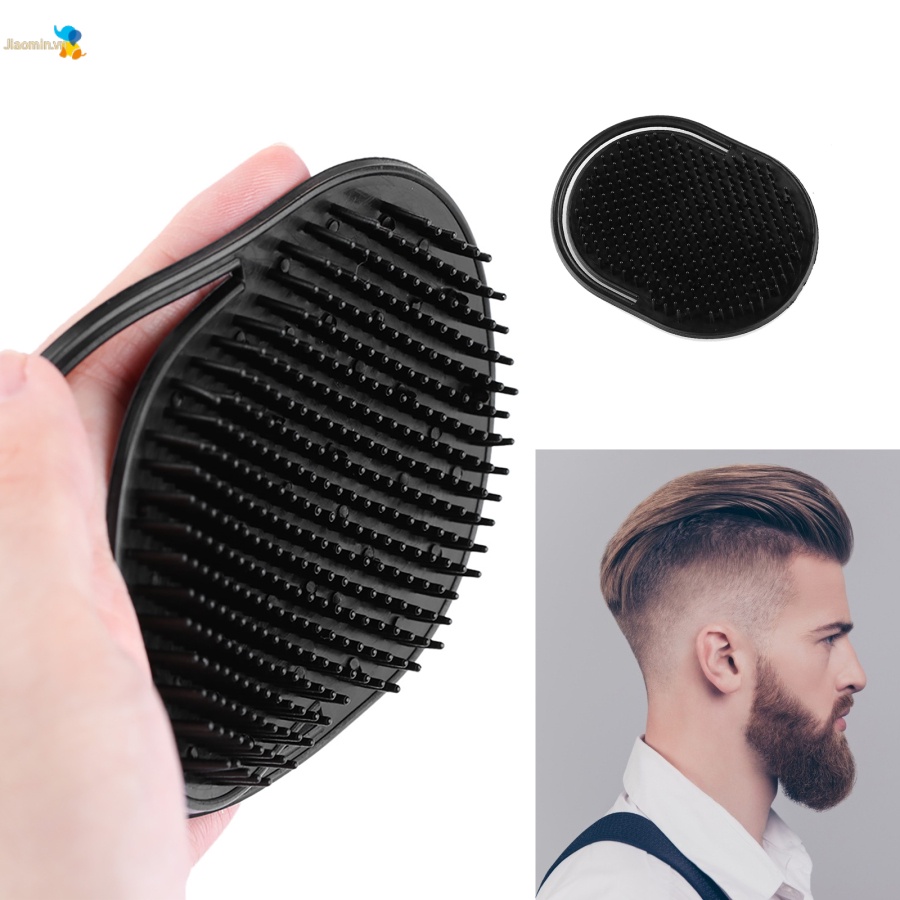 1 Lược Gội Đầu Mát Xa Kích Thước Nhỏ Gọn Màu Đen Cho Nam