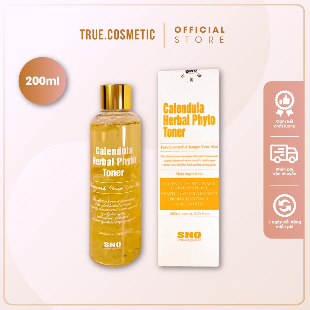 Nước Hoa Hồng Toner Hoa Cúc, Nước Cân Bằng Da SNO HÀN QUỐC- Bản Dupe Hoàn Hảo Của Toner Kiehl’s Kiềm Dầu, Ngừa Mụn 200ml