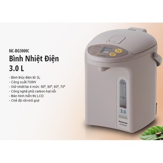 Bình thủy điện Panasonic NC-BG3000
