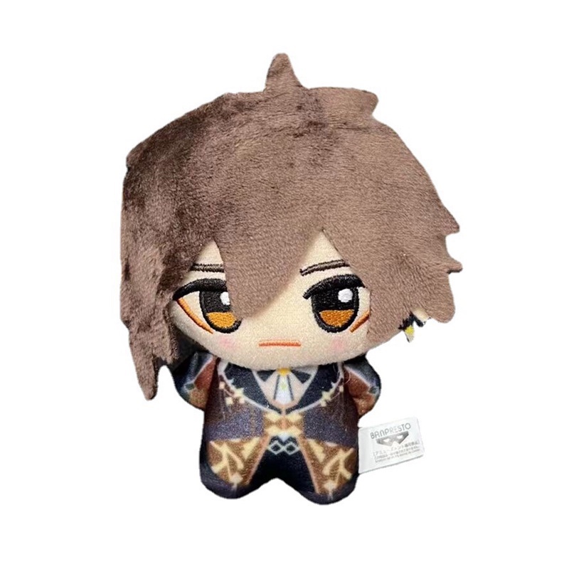 Aayetd 2022 New Genshin Impact Plushie Keychain Pendant Zhongli Xiao Tartaglia Stuffed Doll Soft Toy Game Anime Bag Keychain for Gift