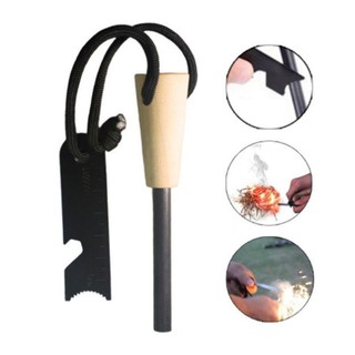 Cây đánh lửa sinh tồn magnesium cán gỗ