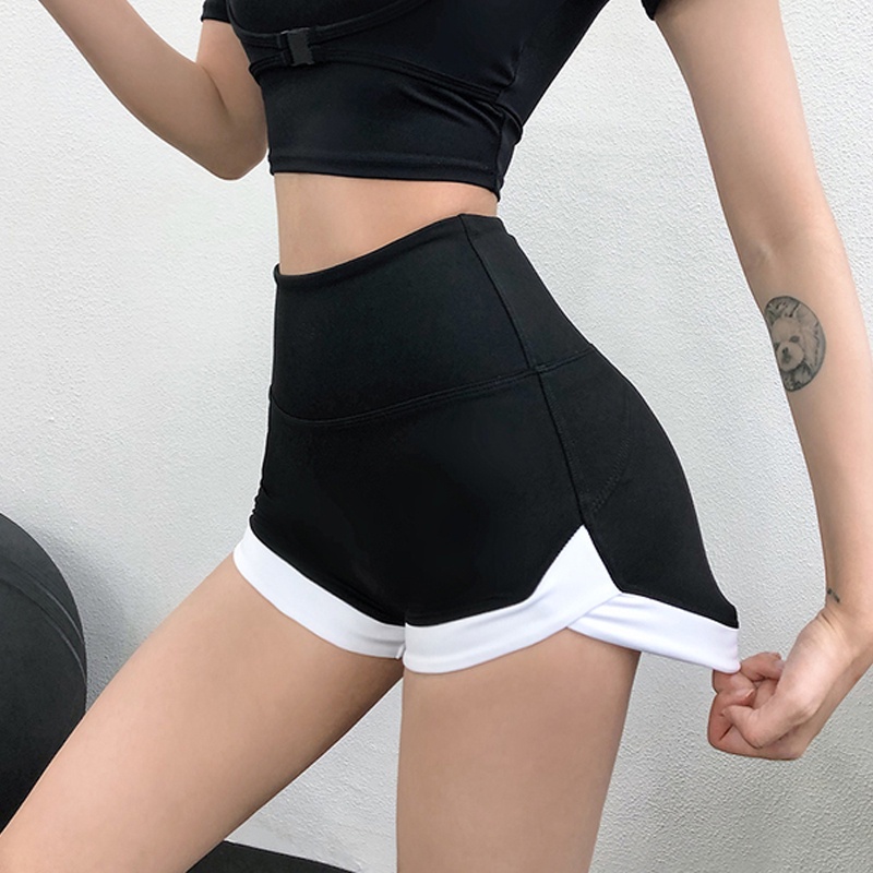 Quần short thể thao lưng cao thời trang cho nữ