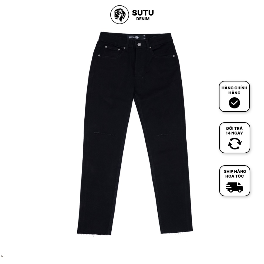Quần Jeans Nam Rách Ống Đứng SUTU Phong Cách Thanh Lịch Dành Cho Phái Mạnh Q07DB8