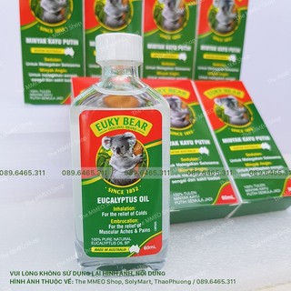 Dầu khuynh diệp Gấu Euky - Dành cho bà mẹ và trẻ nhỏ sơ sinh (Sản Xuất Tại Úc) 60 ml