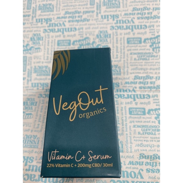 Veg Out Organics Vitamin C + Serum | 30 mL sáng da, giảm nếp nhăn