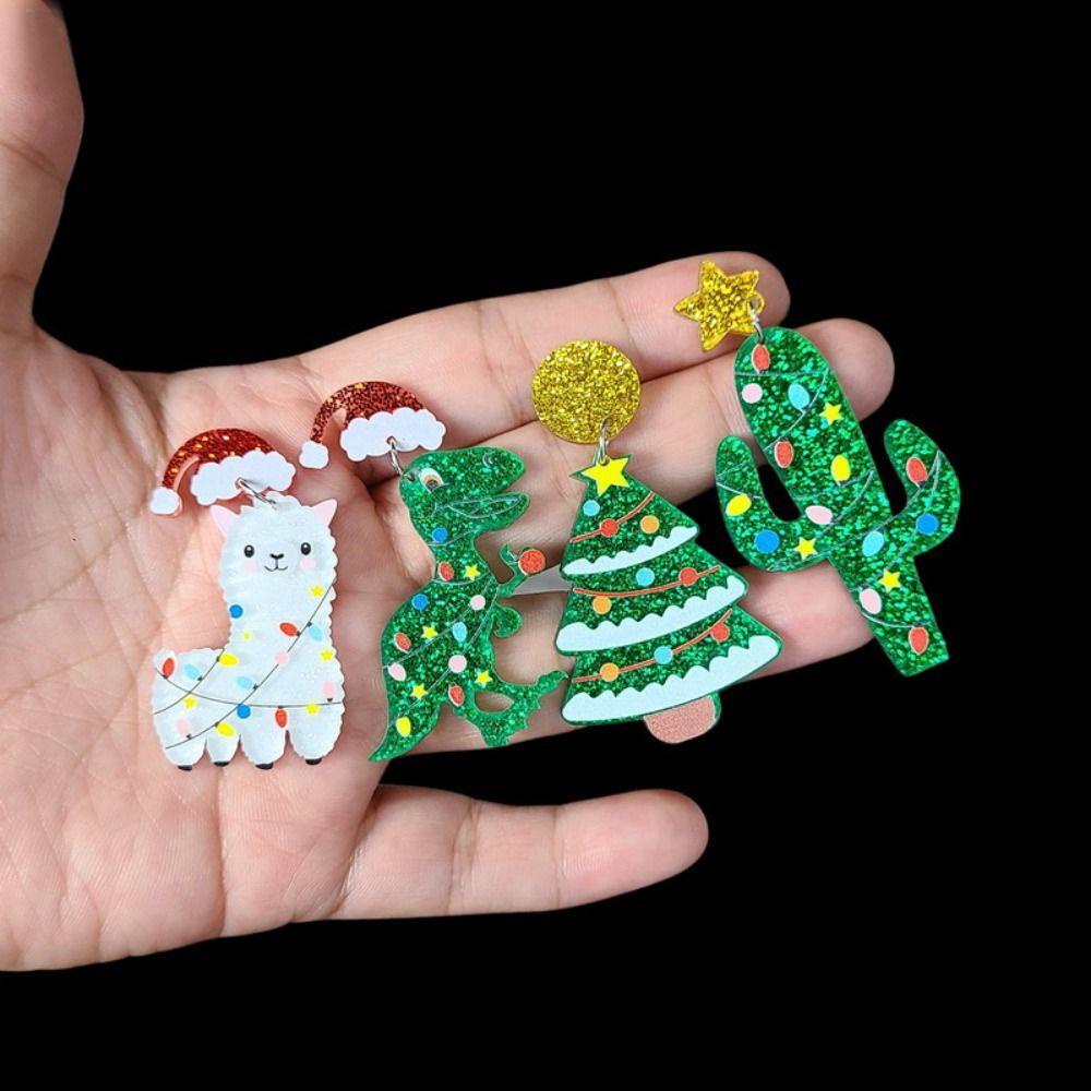 Bông Tai Hình Khủng Long Trang Trí Cây Thông Giáng Sinh Năm Mới