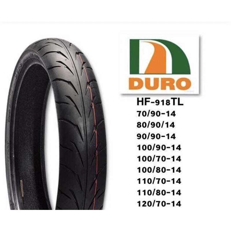 Lốp xe Duro Thái Lan 40P Hf918 90/90-14 cho xe Airblade, Vision, Vario, Click, PCX, Janus