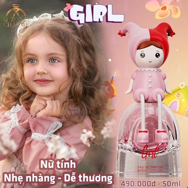 Nước hoa bé gái GIRL - NỮ TÍNH, NHẸ NHÀNG VÀ DỄ THƯƠNG .