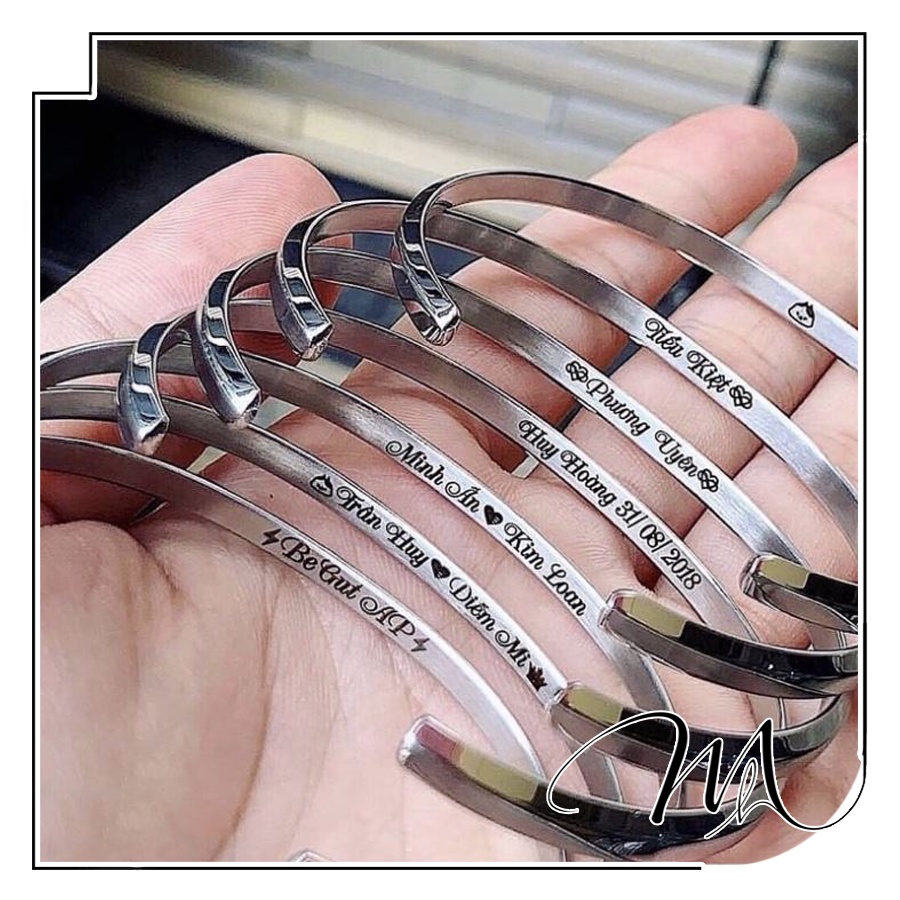 Phí Khắc lazer lên nhẫn, vòng tay theo yêu cầu - Măng's House K0