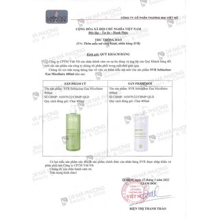 Tẩy trang da dầu mụn SVR Sebiaclear Eau Micellaire